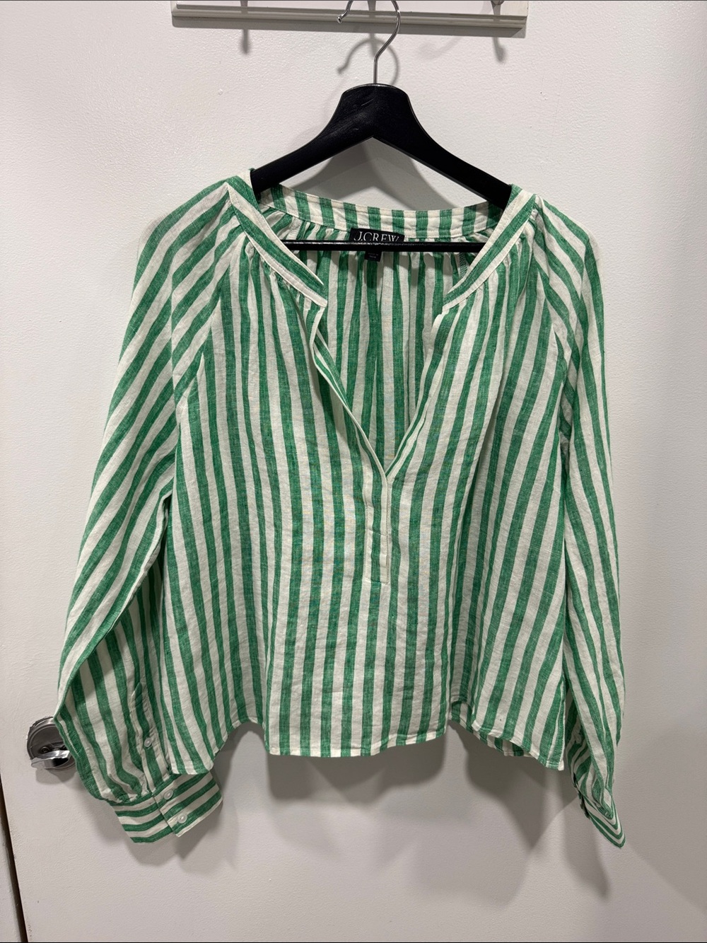 J. Crew Cabana top in striped linen - Picture 3 of 7
